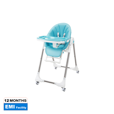 Picture of Baby High Chair Baby Plastic Dining Table High Chair Baby Feeding Chair With Wheel