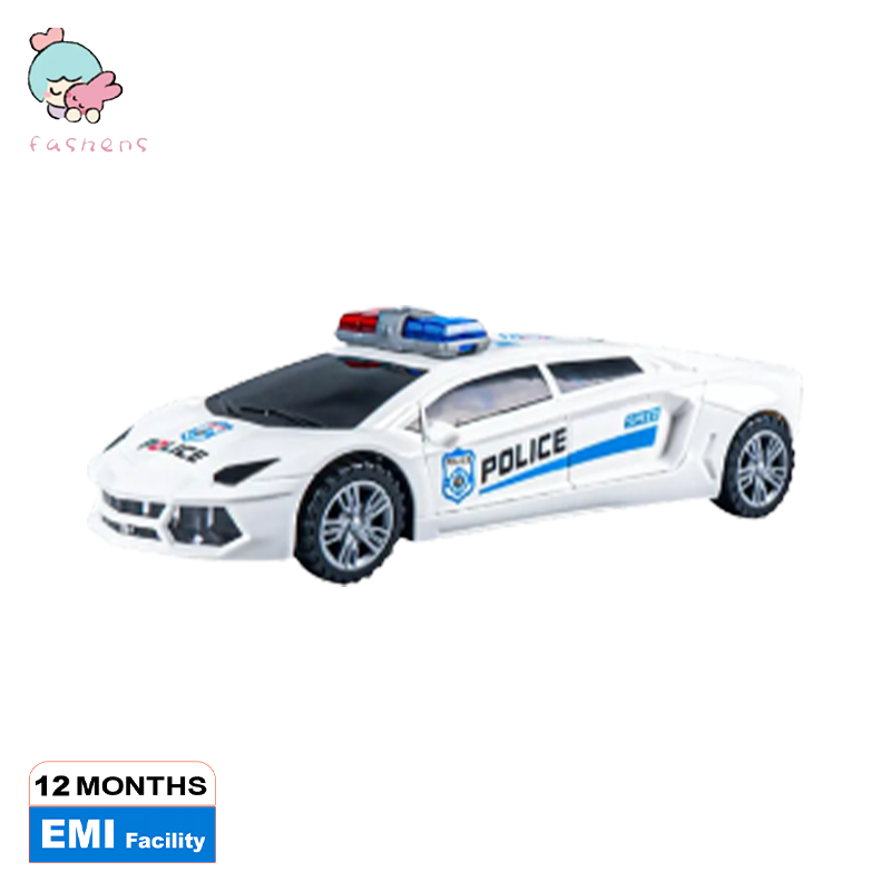 Picture of Deformation Rotat ing Car Toy Intelligent Rescue Emergency Cop Electric Car Toy