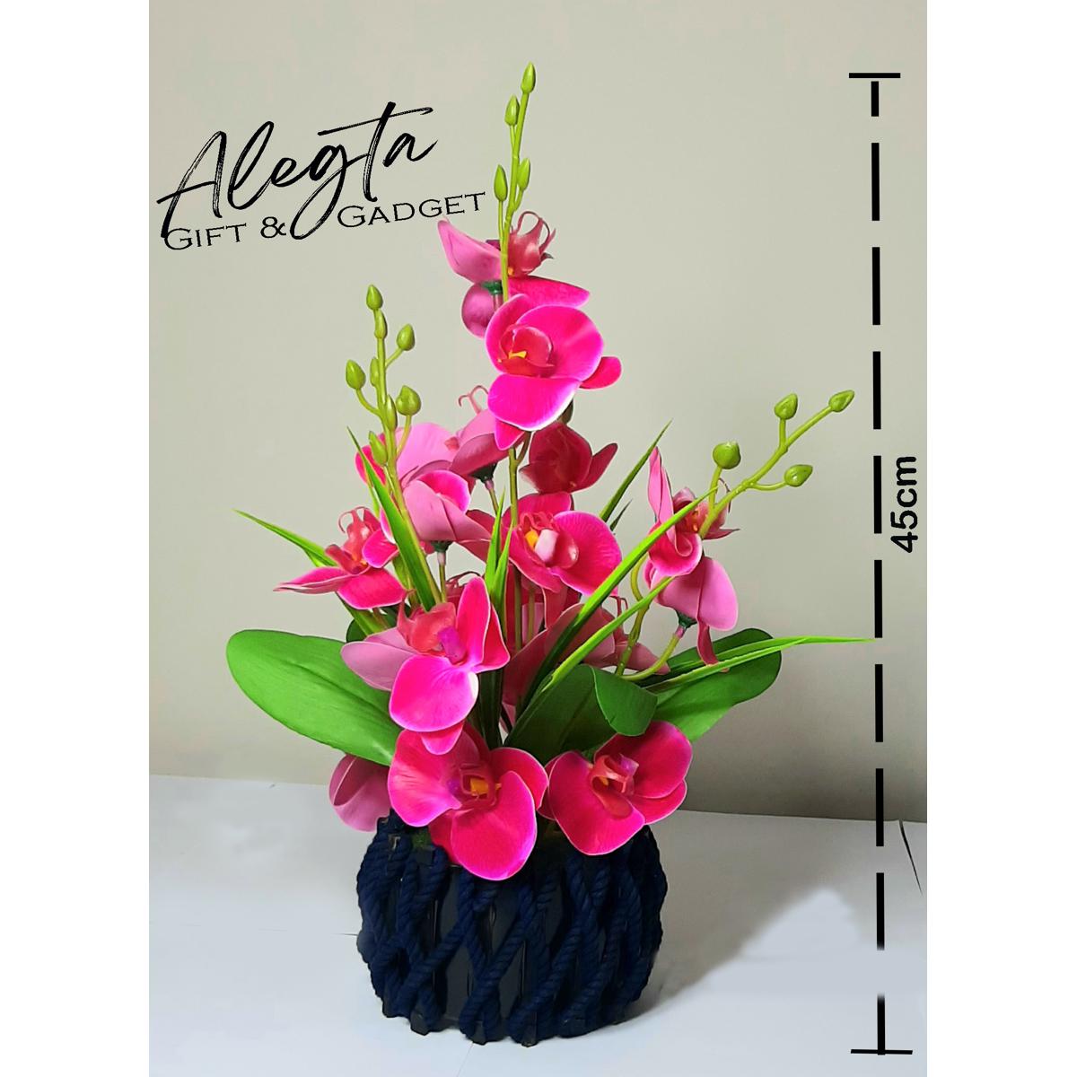 Picture of Orchids Cymbidium Artificial Flower Real Touch  Color Orchid for Wedding Centerpieces Decorative Flowers