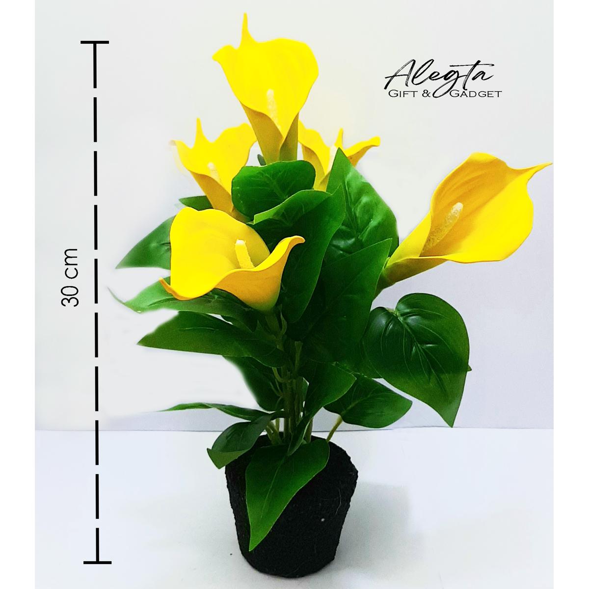 Picture of Yellow Tulips Artificial Flowers Home Garden Decoration Real Touch Flower Bouquet Birthday Party Wedding Decoration