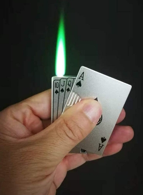 Picture of Windproof Lighter with Money Detector Lamp Metal Lighter