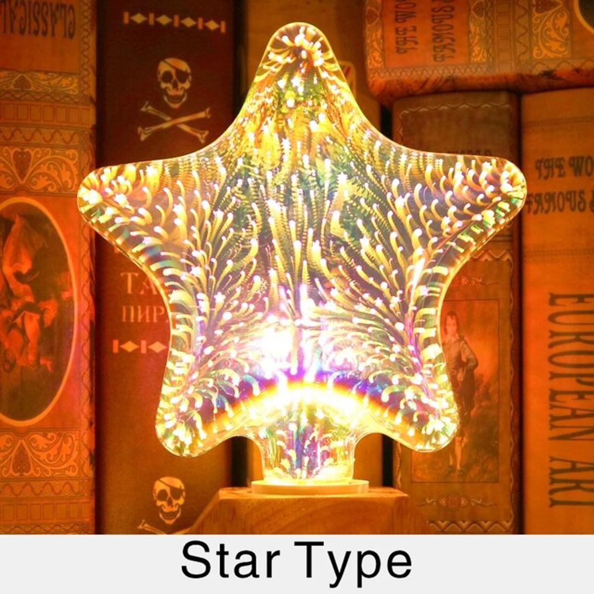Picture of 4Pcs/lot LED Light E27 3D Bulb Decoration Lamp 110V Holiday Lights AC 220V 230V Night Lamp
