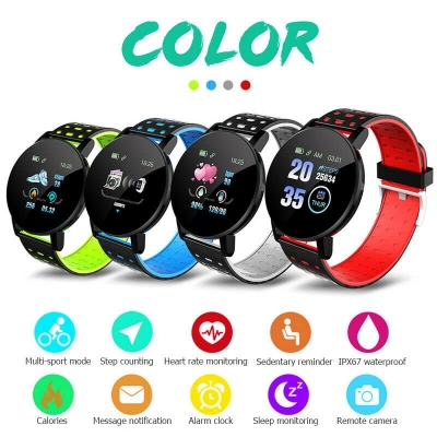 Picture of D19 Plus Smart Watch Blood Pressure Fitness Tracker Heart Rate Monitor Waterproof Sport Wearable Watch For Android IOS Watch