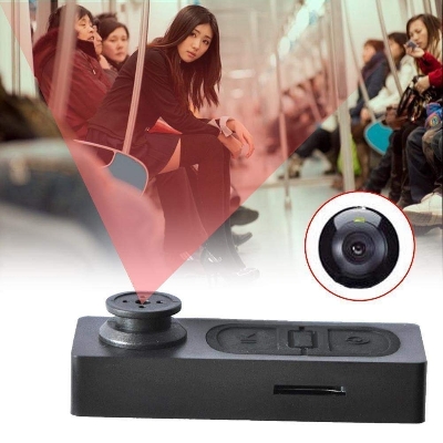 Picture of Camera Button Mini HD Indoor Audio Video Recorder 720p DVR Portable