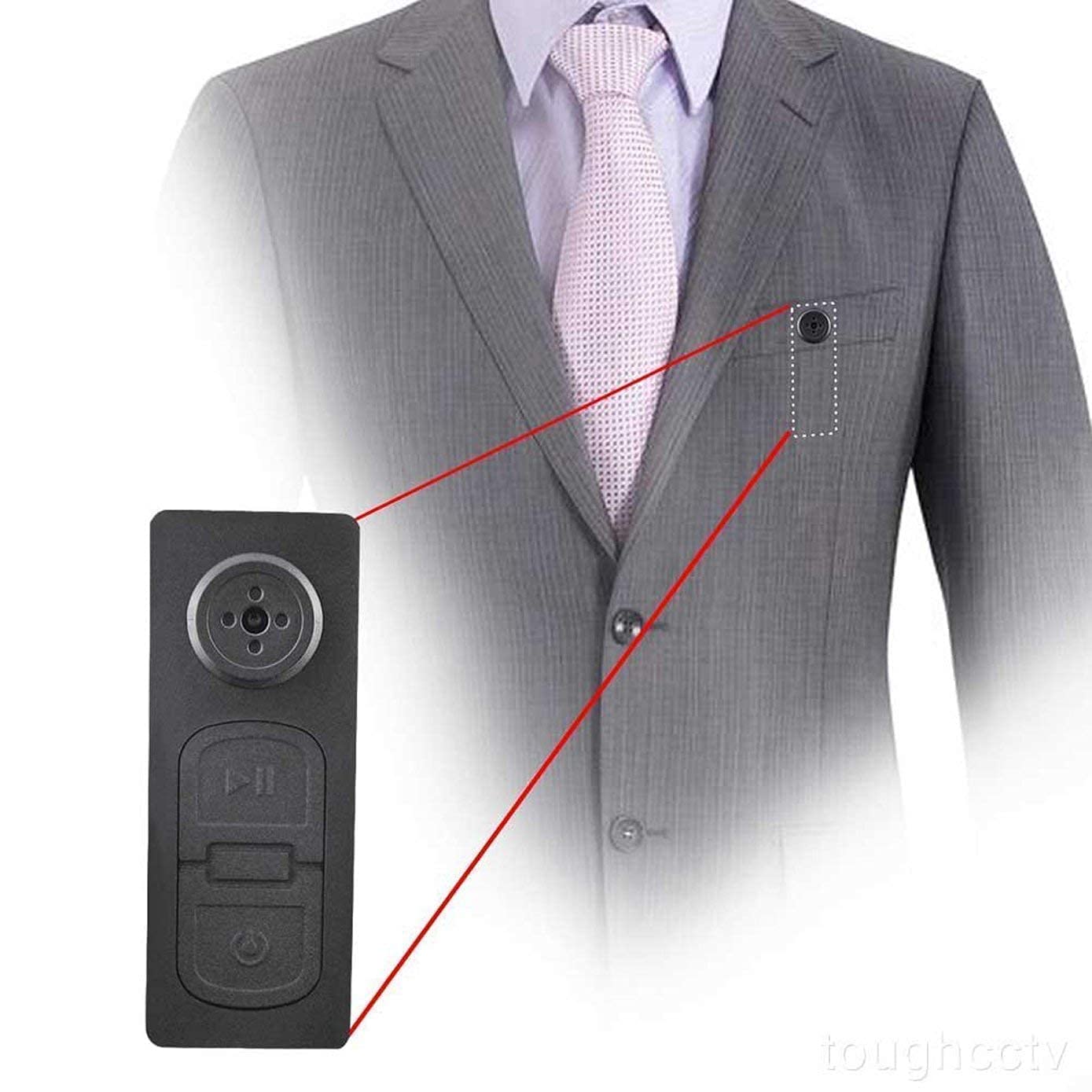 Picture of Camera Button Mini HD Indoor Audio Video Recorder 720p DVR Portable