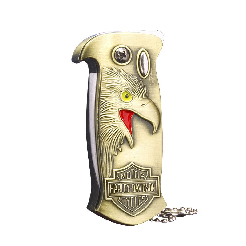 Picture of Outdoor Multifunctional Metal Eagle FoldingWindproof Lighter Set Creative Gift