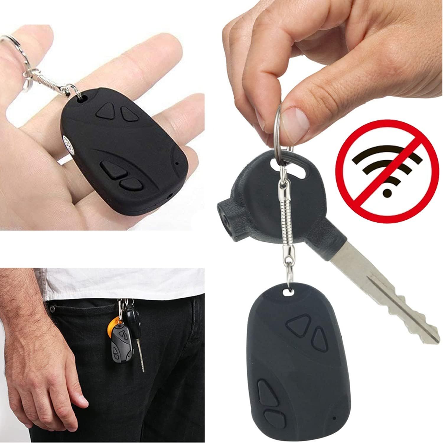 Picture of TFG  Full HD 720P Key Chain Camera Video and Audio Recording Mini Car Key Chain DV Security Camera