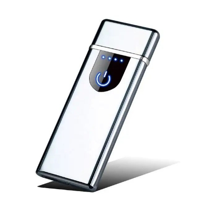 Picture of Portable Small Size Heat Coil Slim Lighter ZincAlloy Fingerprint Encendedor Electrico USB
