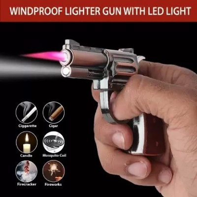 Picture of Mini Lighter with LEDLight Windproof Jet Flanme Pocket Lighter