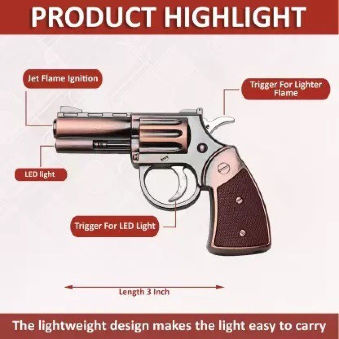 Picture of Mini Lighter with LEDLight Windproof Jet Flanme Pocket Lighter