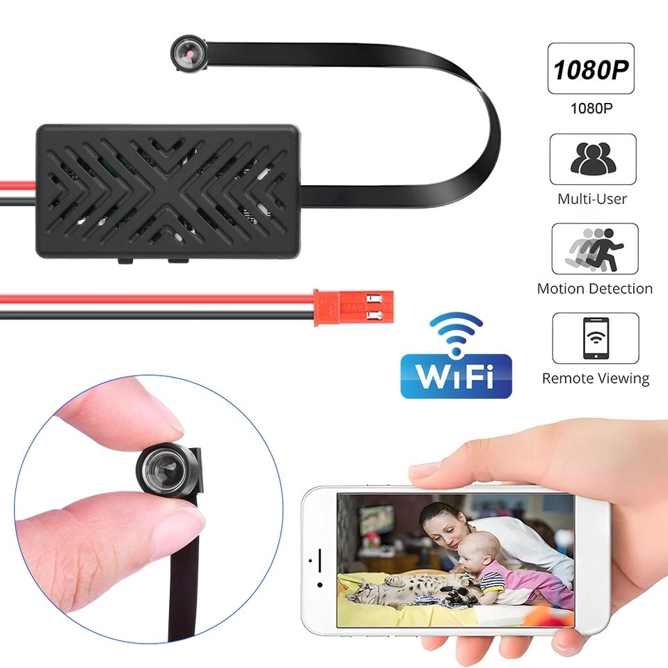 Picture of Mini Camera HD 4K 1080P Wifi IP Micro CamcorderPortable Wireless Module Video Record Support RemoteView P2P 90 degrees Camera