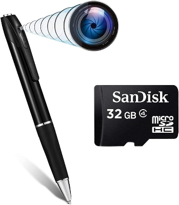 Picture of High Definition Wired Full HD Indoor Camcorder Pen Camera with Free 32 GB Micro SD Card +(W8-32GB)