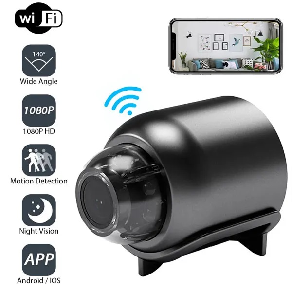 Picture of Mini WiFi Camera 1080P HD Night Vision Included Motion Detection Remote Monitoring