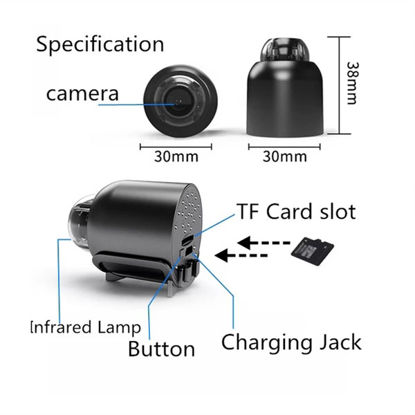 Picture of Mini WiFi Camera 1080P HD Night Vision Included Motion Detection Remote Monitoring