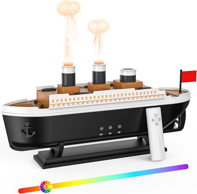 Picture of Aroma Diffuser Ship Cool Mist Humidifier with Remote Control Aroma Diffuser Humidifiers