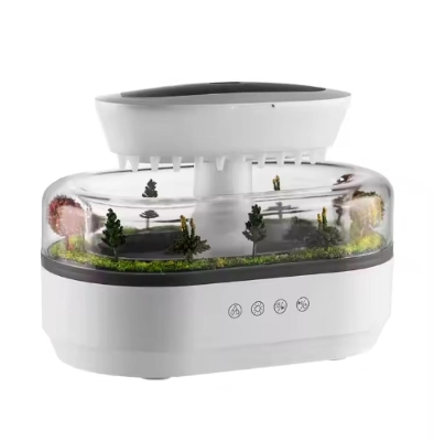 Picture of Rain Cloud Aroma Diffuser Small Air Humidifiers Water Drip Micro Landscape Essential Oils Ultrasonic Diffuser With 7 Night Light Landscape Essential