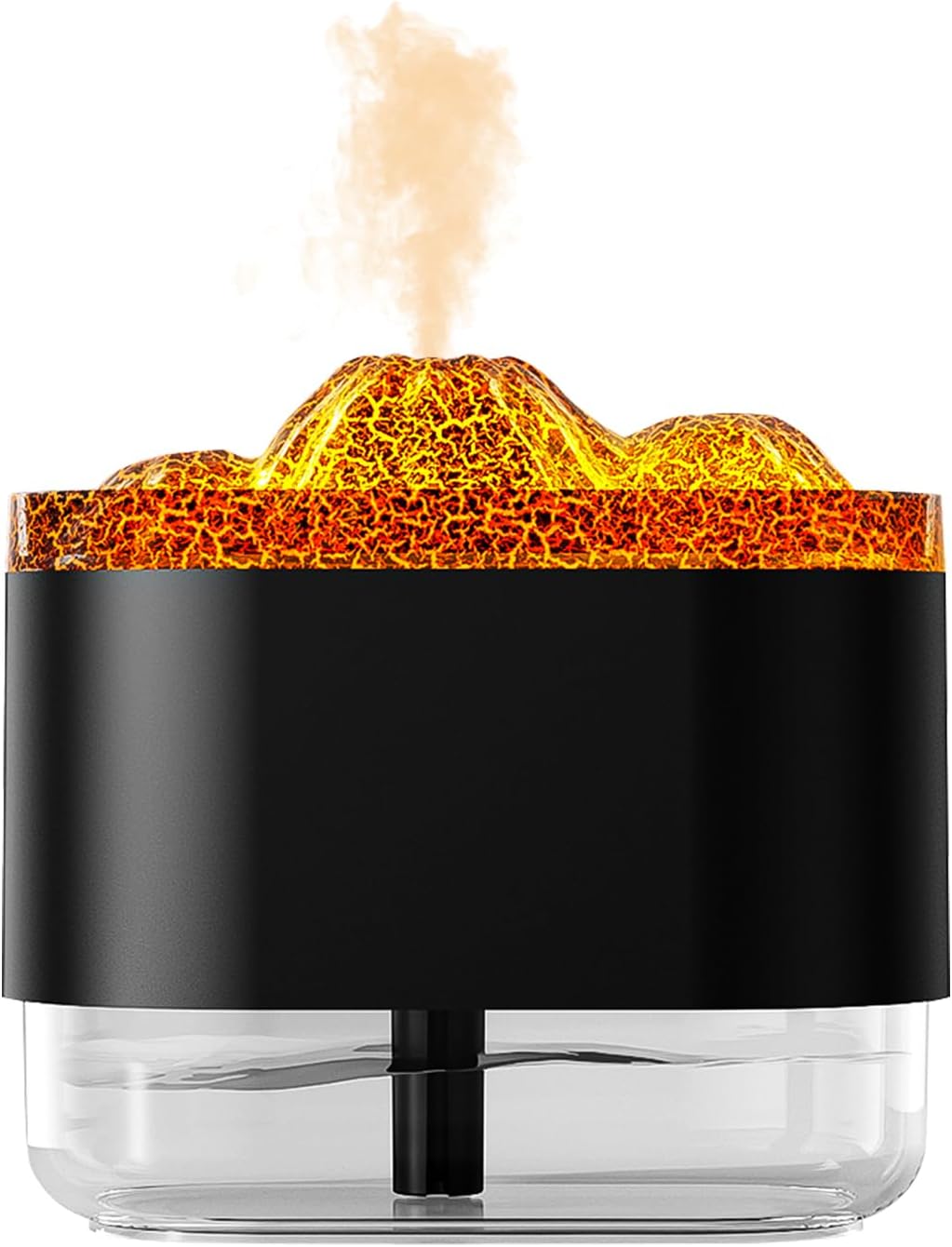 Picture of 300ML 7 Colorful Lights Volcano Flame Diffuser Volcano Humidifier Diffuser Essential Oils Mini Diffuser Aroma Diffuser