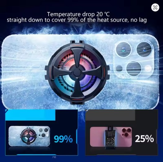 Picture of Plextone EX2 Pro RGB Magnetic Radiator Phone Cooler