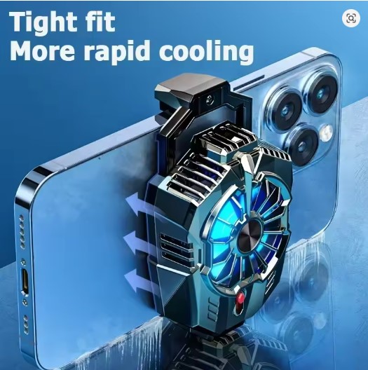 Picture of Coodio X20 Mobile Phone Cooler Remax Type-C System Back-clip Semiconductor Cooling Fan Radiator for PUBG Game Cooler for IOS Android Cool Heat Sink