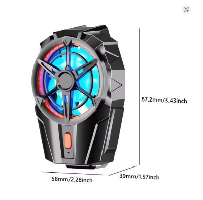 Picture of X52 Cooling Fans Mobile Phone Game Cooler System Rechargeable Battery Silent Cooler Three Speed Adjustable Fans Gaming Radiator