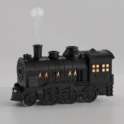 Picture of Creative Train Spit Ring Ultrasonic Air Humidifier Aromatherapy Home Bedroom Creative Essential Oil Burner Diffuser