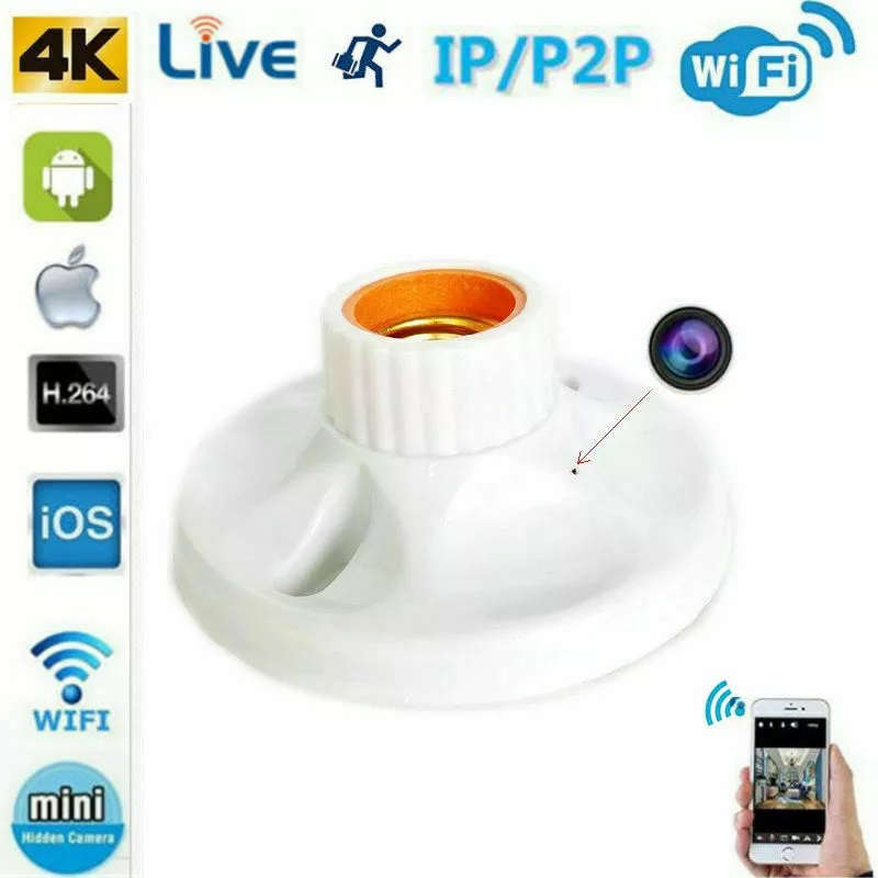 Picture of 1080P HD WIFI IP Lamp Holder Type Security Camera Support APP Remote Viewing camera