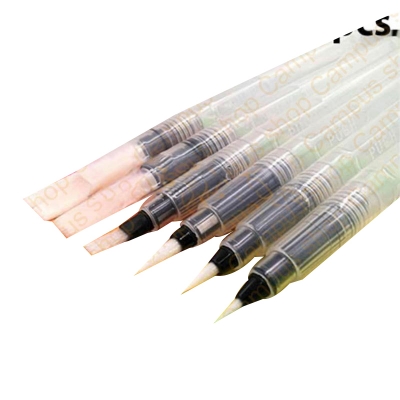 Picture of Water Brush Pen Set 6pcs Large Capacity Different Shapes Soft Calligraphy Water Paint Brush Drawing Brush Pen
