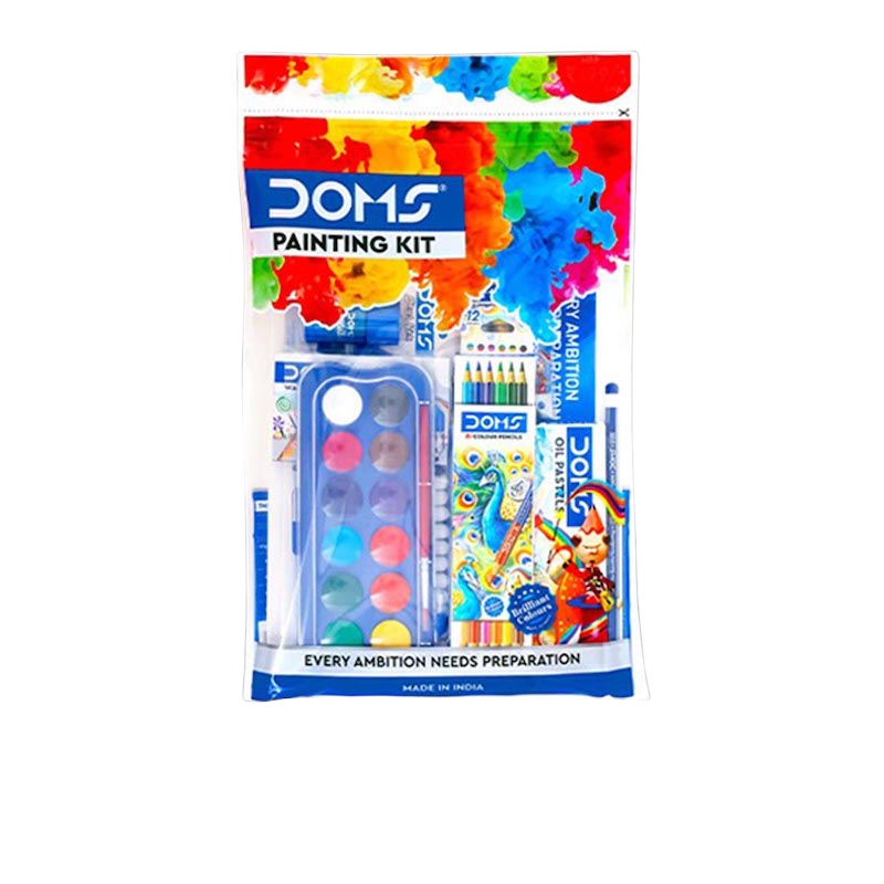 Picture of DOMS Painting Etc Kit full set 9pcs Bundle value pack for Painting, Drawing & Sketching