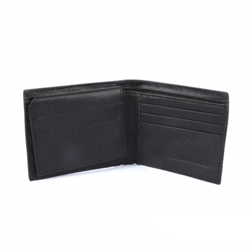 Picture of Mens Mesh Leather Short Wallet Black 