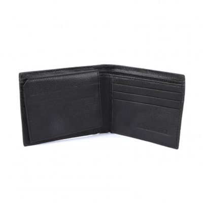 Picture of Mens Mesh Leather Short Wallet Black 