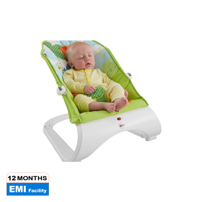 Picture of Fisher-Price Rainforest New-Born Baby Bouncer, Rocker and Chair with Activity Centre with Removable Toy Bar and Calming Vibrations