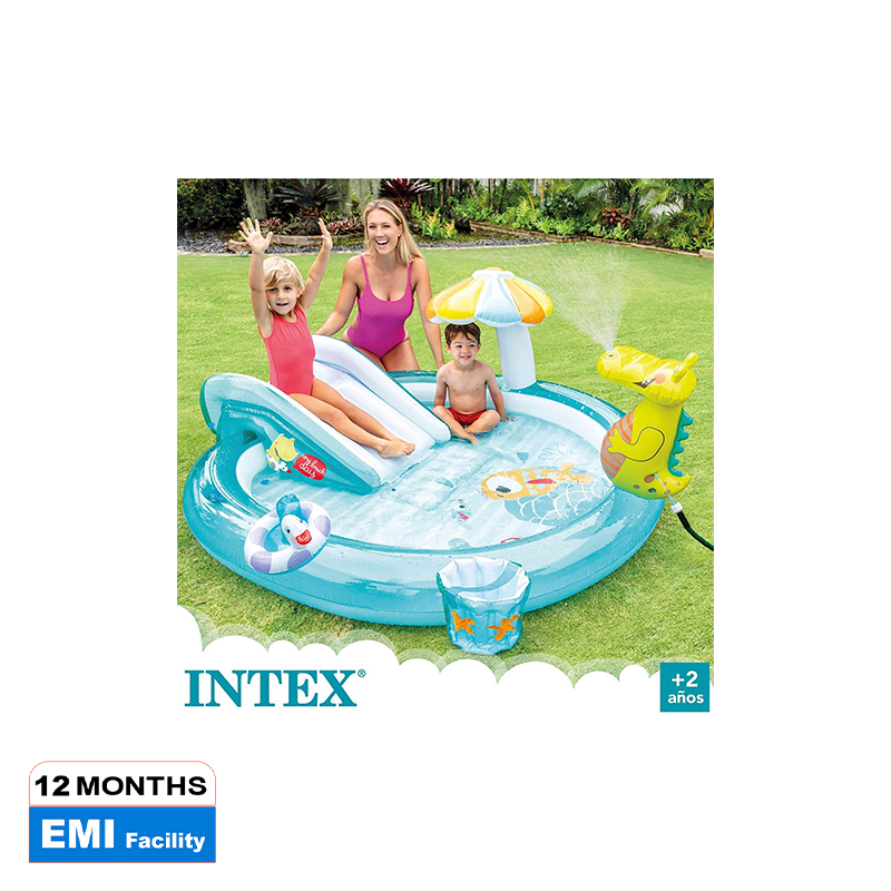 Picture of INTEX children's swimming pool games water toy set with a pet 201x170x84 cm 57165NP
