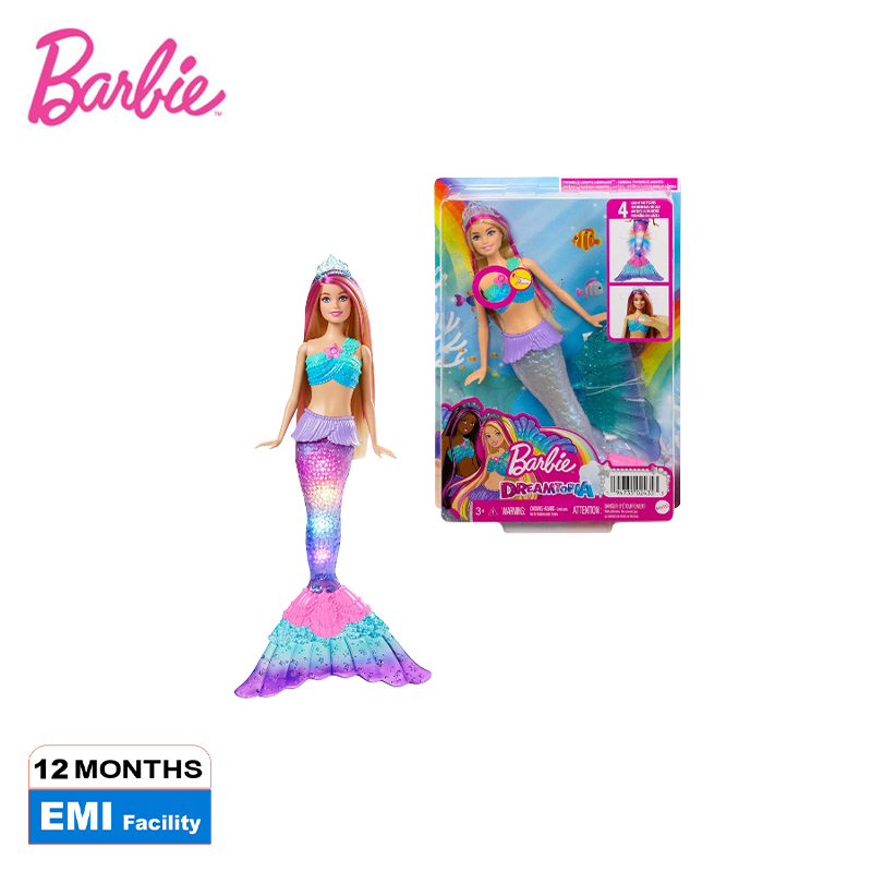Picture of Barbie Dreamtopia Lights Mermaid Doll With Fantasy Hair-HDJ36