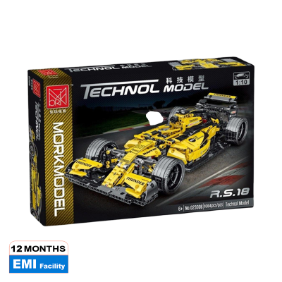 Picture of Yellow racing car blocks 1084pcs Technic Formula 1 Exclusive Car Building Blocks Set
