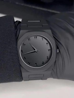 Picture of Arabic Black Aura Watch with free gift a Chain Cutter Tool