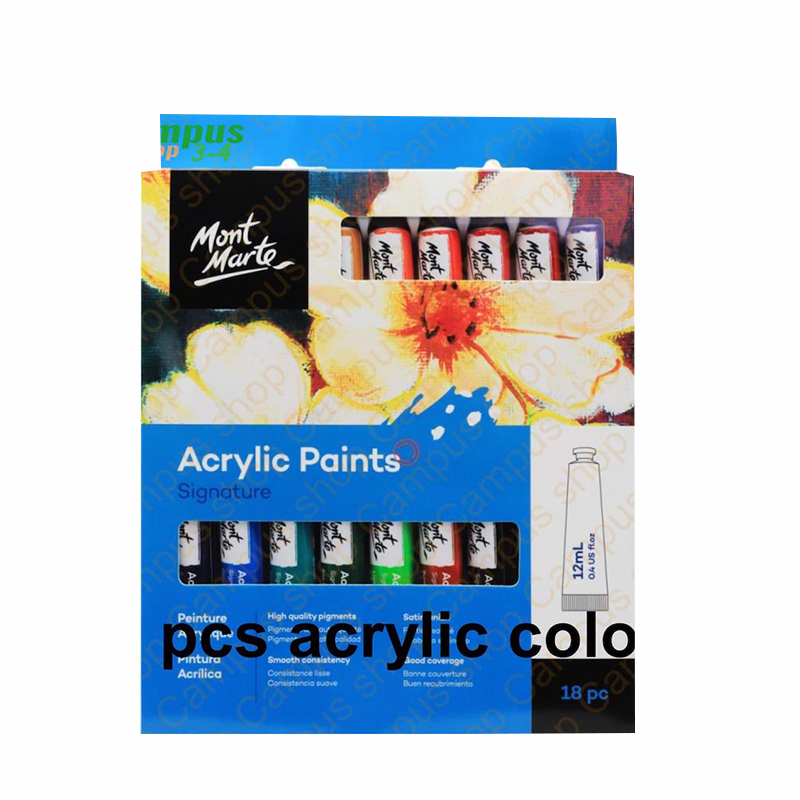 Picture of Mont Marte Acrylic Paint Set 18 Color Tube 12ml