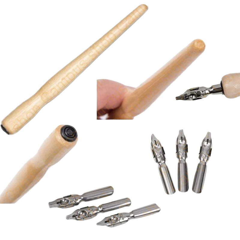 Picture of KeepSmiling Calligraphy Dip Pen Set- 8 Pcs