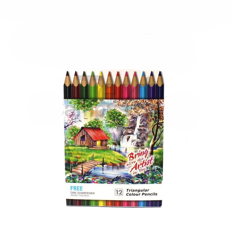 Picture of C3 product of  Doms 12 Color Pencil (Big Size)