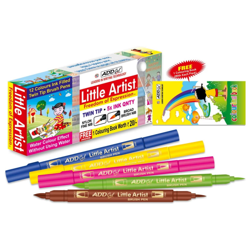 Picture of Add Gel Little Artist Brush Pen Set of 12 Dual Tip