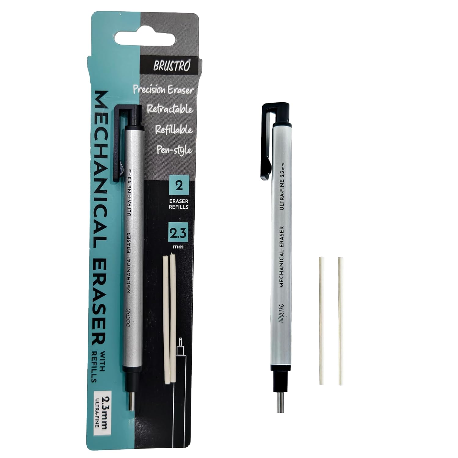 Picture of BRUSTRO Mechanical Precision Retractable Zero Eraser 2.3mm