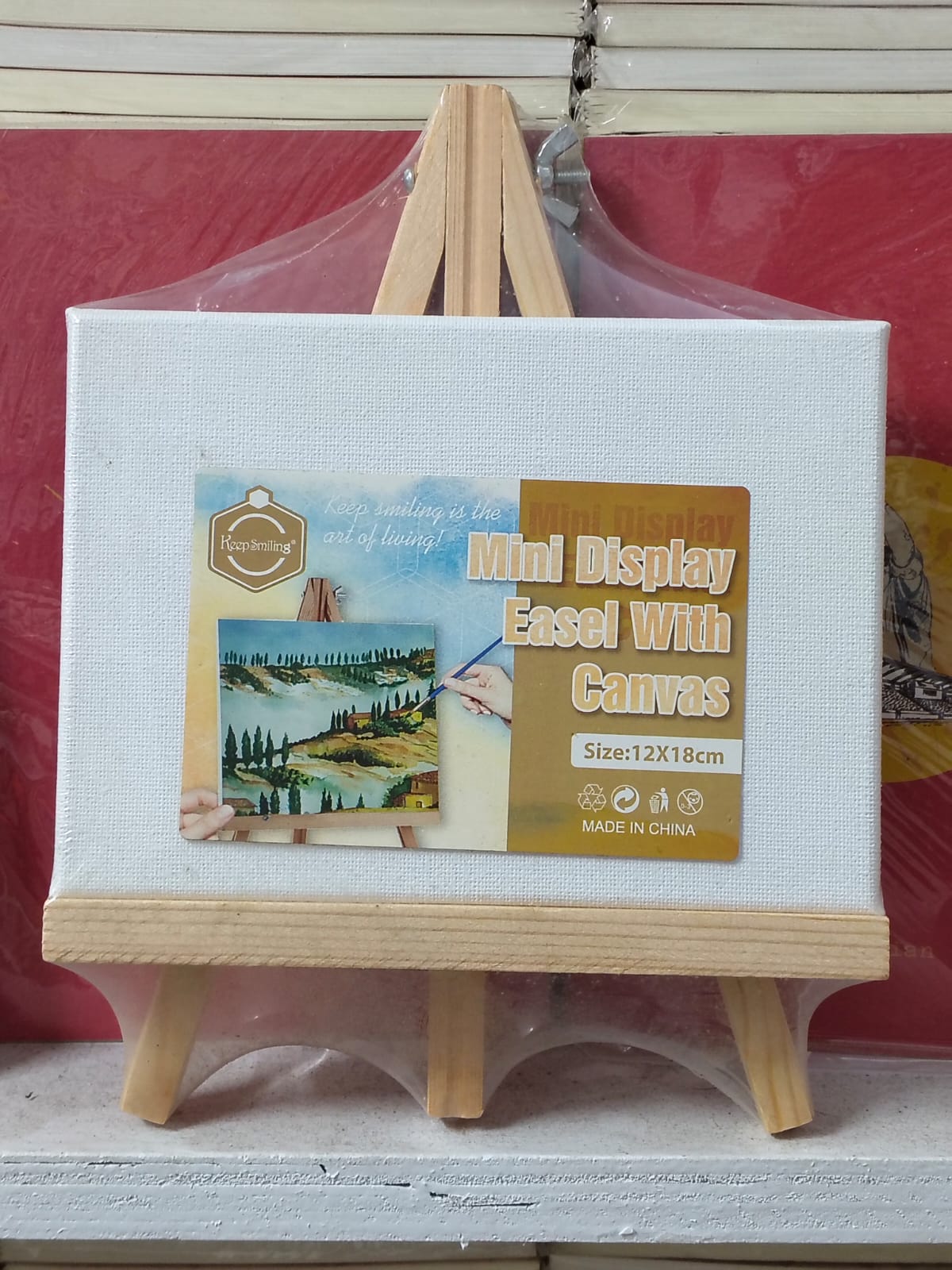 Picture of Keepsmiling Mini Display easel with Canvas 12X18 CM