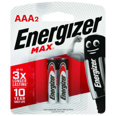 Picture of এনার্জাইজার Max Alkaline AAA Batteries - pack of 2pcs