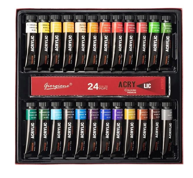 Picture of Giorgione High Quality Acrylic Painting Set 24 Color 12ml