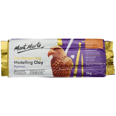 Picture of Mont Marte Air Hardening Modelling Clay Premium 2kg (4.4lb) - Terracotta