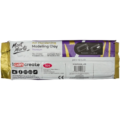 Picture of Mont Marte Air Hardening Modelling Clay Premium 2kg (4.4lb) - Terracotta