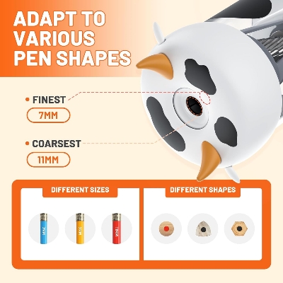 Picture of YPLUS ES230100 Peanut Cow USB Type C Electric Pencil Sharpener