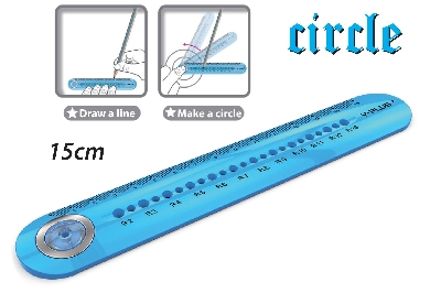 Picture of Y Plus Circle Ruller 15cm
