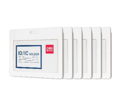 Picture of Deli 8342 ID Name Card Set White and Clear