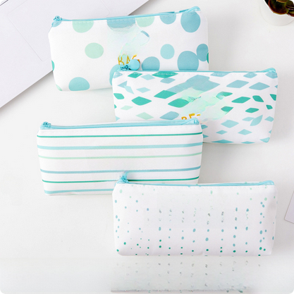 Picture of Korean canvas Bronzing Pencil case custom cute zipper pencil case creative stationery box wholesale custom printed LOGO