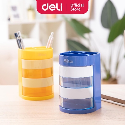 Picture of Deli 904 Versatile Pen Holder  Pen Tray Pen Stand with small drawer